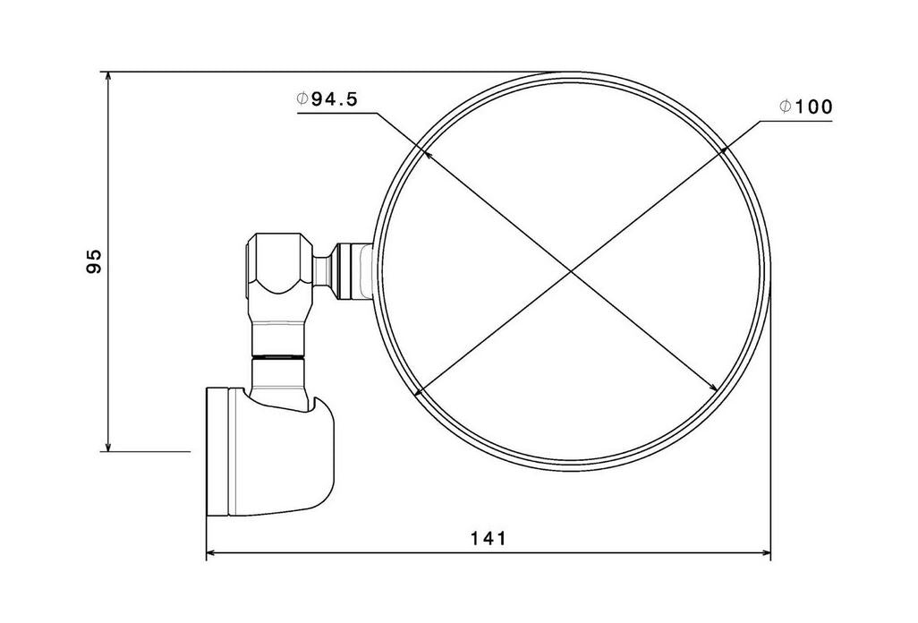 Rizoma Spy-R Barend Mirror (Each)