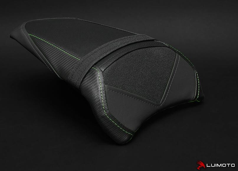 LuiMoto Team Kawasaki Seat Covers '17-'20 Kawasaki Z650, Ninja 650 | Passenger