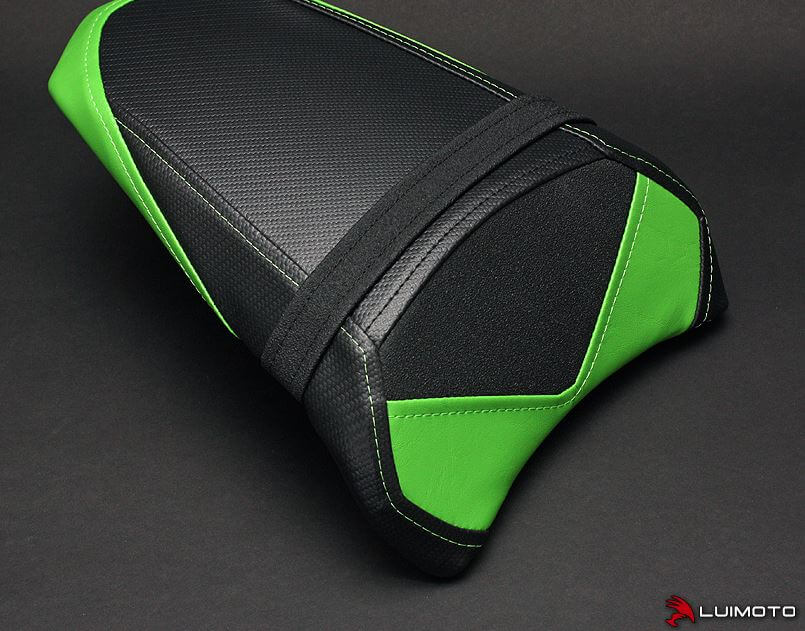 LuiMoto Team Kawasaki Seat Covers '17-'20 Kawasaki Z650, Ninja 650 | Passenger
