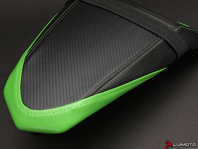 LuiMoto Team Kawasaki Seat Covers '17-'20 Kawasaki Z650, Ninja 650 | Passenger