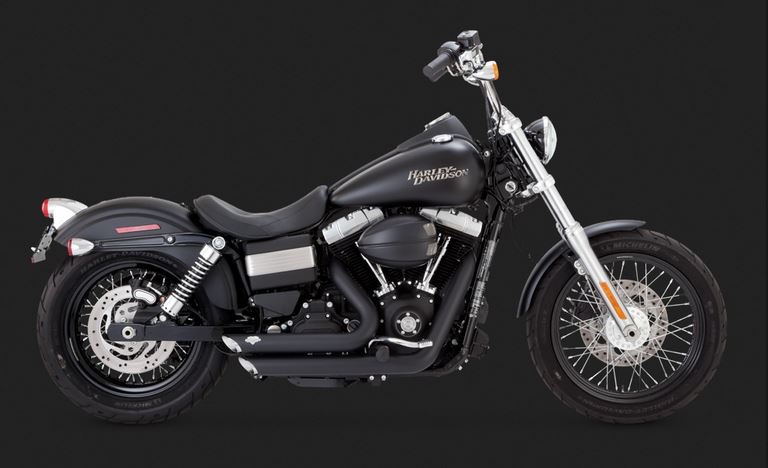 WC1007 HARLEYDAVIDSON バイク Vance & Hines PCX Shortshots Staggered Full Exhaust '12-'17