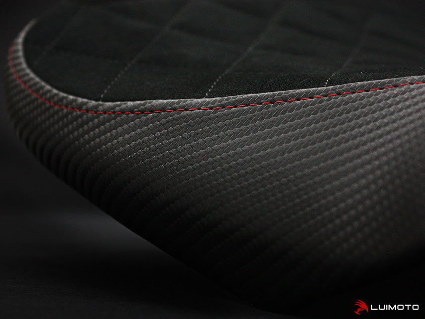 Black Diamond Quilt w/Red Stitch On The Sides Shown