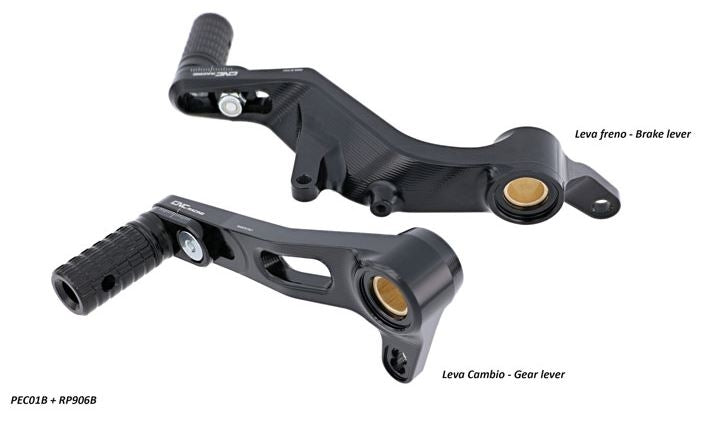 CNC Racing Brake and Gear Levers Kit for '16-'18 Ducati Monster 1200/S/R, '17-'18 SuperSport/S