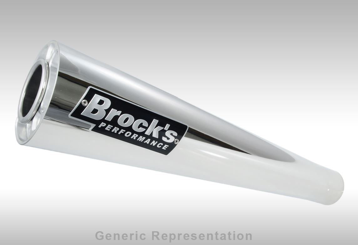 Brocks Performance 20" Street Meg Ultra-Light Stainless Steel Full Exhaust System 2008-2014 Suzuki Hayabusa GSXR1300R