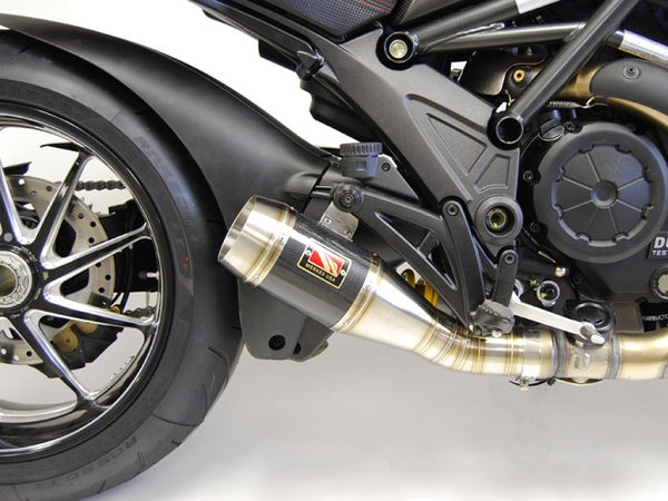 Competition Werkes Ducati Diavel マフラー Competition Werkes GP SS/Carbon Slip-on Exhaust 11-18 Ducati