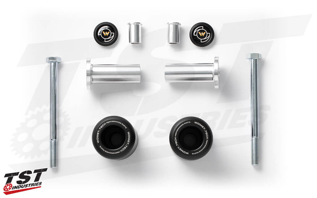 Womet-Tech Endurance Race Frame Sliders for '17- Kawasaki Z900