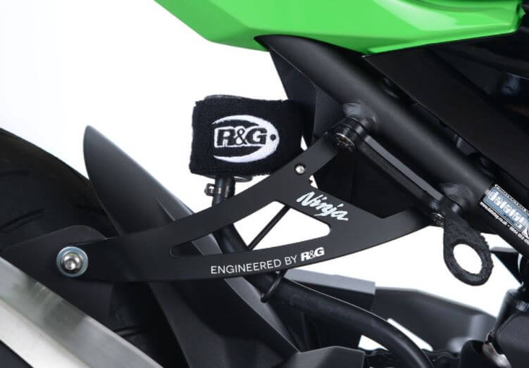 R&G Racing Exhaust Hanger & Footrest Blanking Plate Kit '18- Kawasaki Ninja 250/400