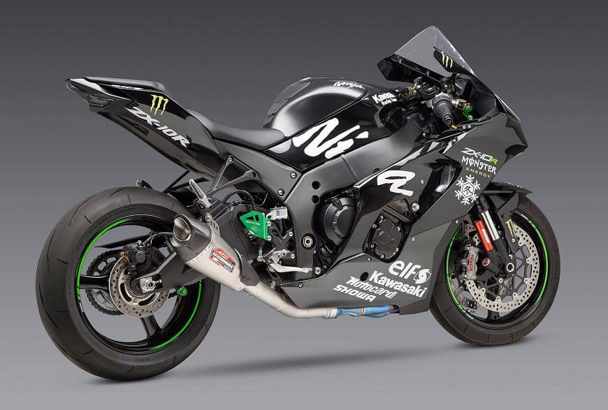 10” PUSHIM 2枚 ANYTHING FOR YOU/GREETINGS Yoshimura AT2 Stainless 3/4 Slip-On Exhaust '21-'22 Kawasaki ZX10R/RR