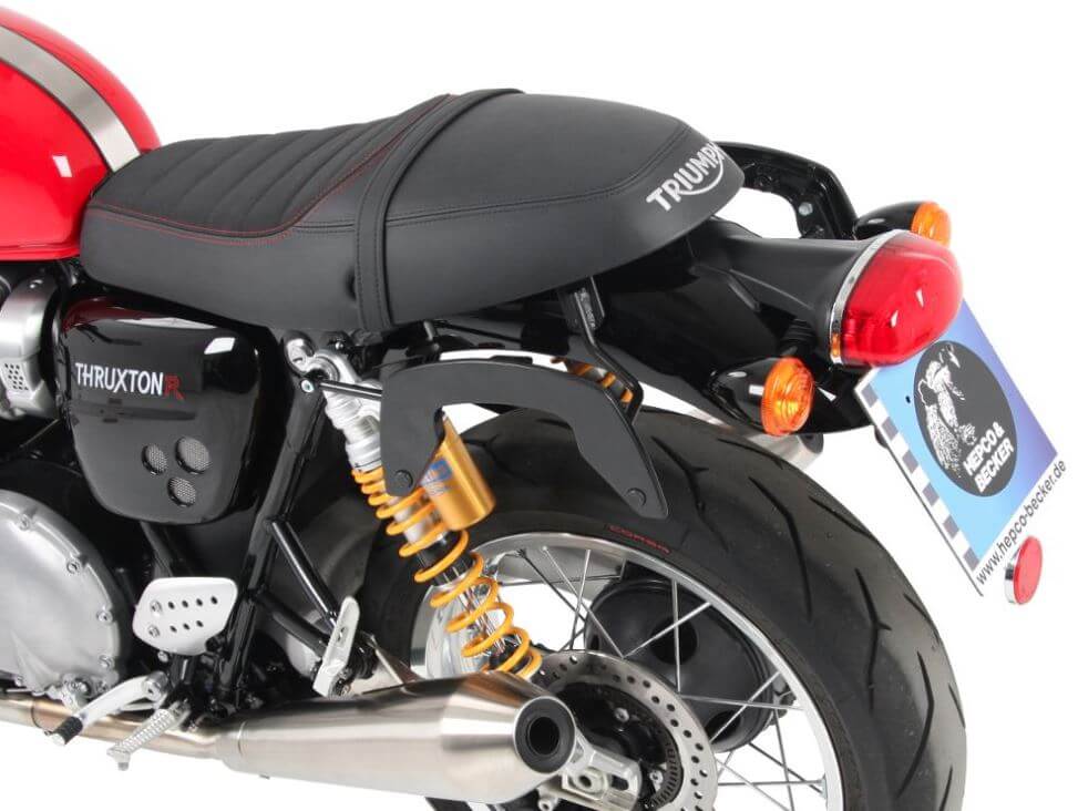 Hepco & Becker C-Bow Carrier for '16-'17 Triumph Thruxton/R - Black