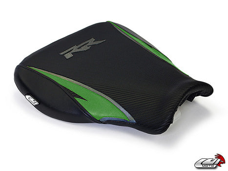 LuiMoto Tribal Blade Seat Cover 07-12 Honda CBR600RR - Cf Black/Green