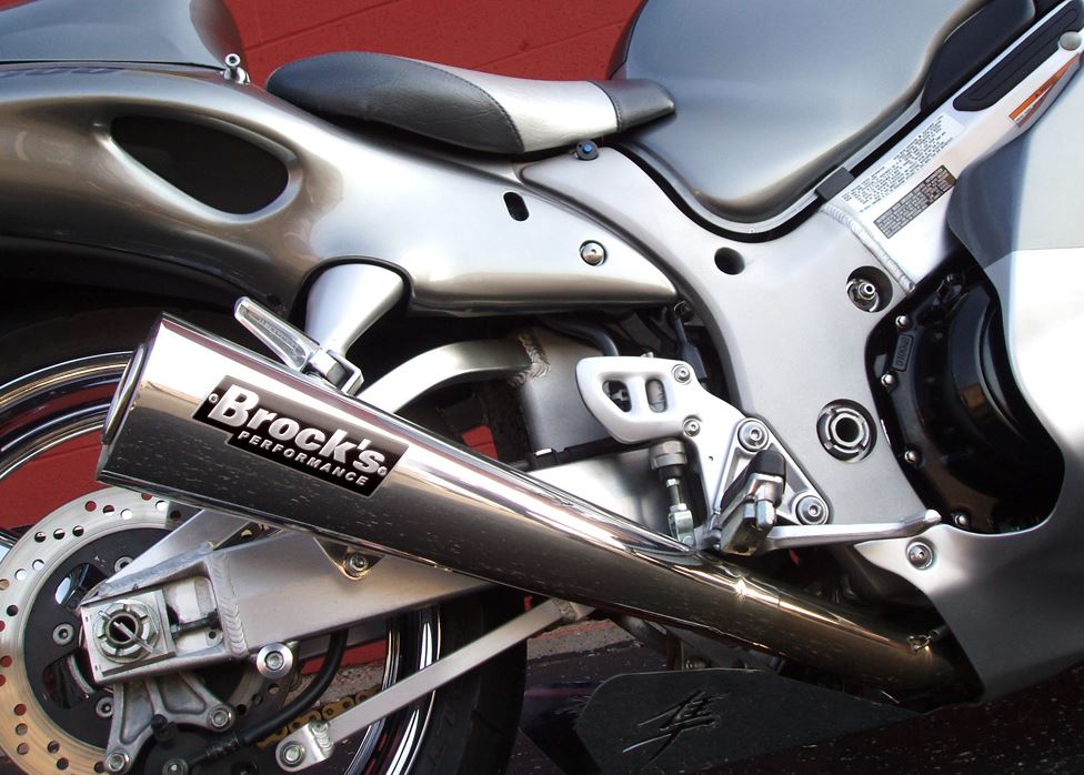 Brocks Performance 20" Street Meg Ultra-Light SS Full Exhaust System '99-'07 Suzuki Hayabusa GSXR1300R