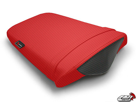 LuiMoto Team Triumph Seat Cover 2006-2012 Triumph Daytona 675/R - CF Black/CF Red