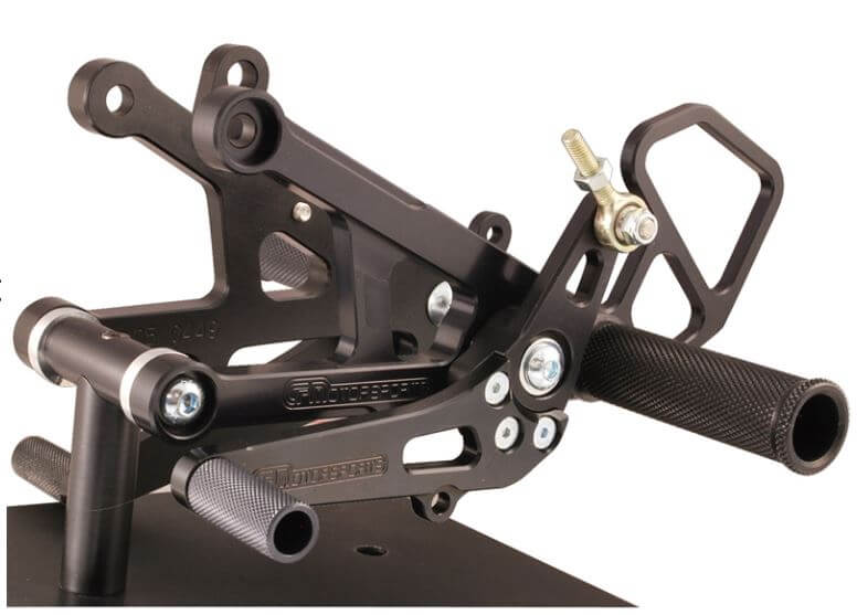 Woodcraft Complete Rearset Standard Shift for '06-'16 Yamaha YZF-R6