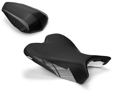 LuiMoto Team Yamaha Seat Cover 2009-2014 Yamaha YZF R1 - CF Black/AL Black