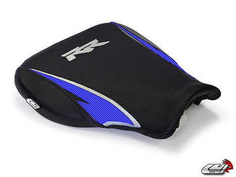 LuiMoto Tribal Blade Seat Cover 07-12 Honda CBR600RR - Cf Black/Blue
