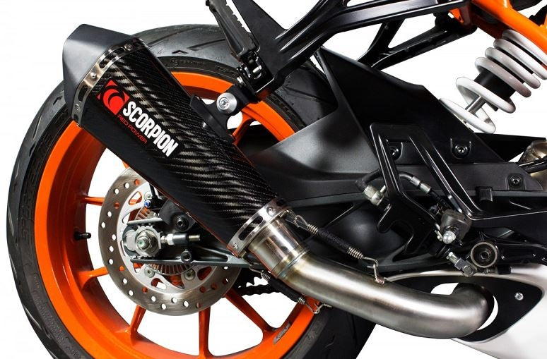 Scorpion Serket Taper 3/4 Slip-On Exhaust System '14-'16 KTM RC 390