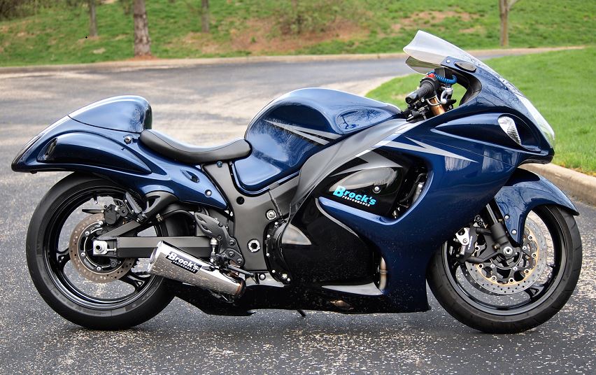 Brocks Performance 14" Alien Head 2 Ultra-Light Stainless Steel Full Exhaust System '99-'14 Suzuki GSX1300R Hayabusa [397060 / 397073]