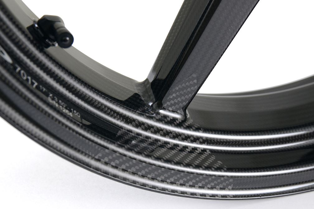 BST 3.5" x 17" Carbon Fiber Front Wheel for 2015+ Kawasaki H2