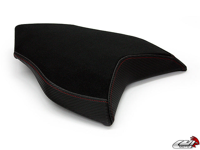 LuiMoto Team Italia Suede Seat Cover 10-11 MV Agusta Brutale 990R, 10-11 Brutale 1090R - Red Stitching