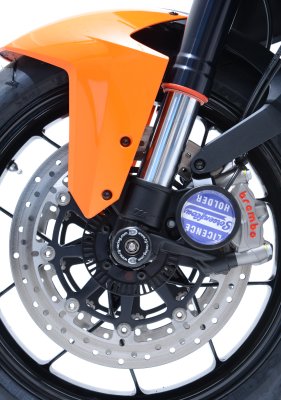 R&G Racing Front Axle / Fork Sliders for '13-'14 KTM 1190 Adventure, '14-'17 KTM 1290 Super Duke / R