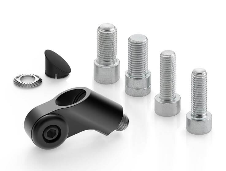 Rizoma Bar Mounted Adapter for Rizoma Mirrors (Each)