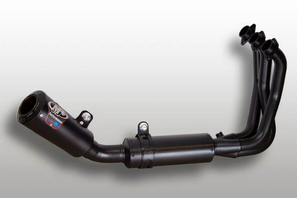 M4 Stainless Ceramic Coated Black Full Exhaust System '21-'23 Yamaha MT-09, '23- XSR900