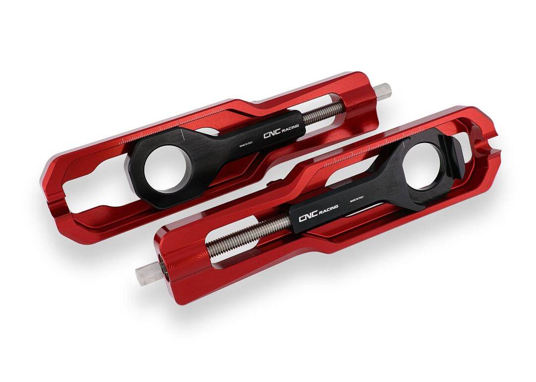 CNC Racing Chain Adjusters '09-'18 Aprilia RSV4, '11-'19 Tuono V4 (all variants)