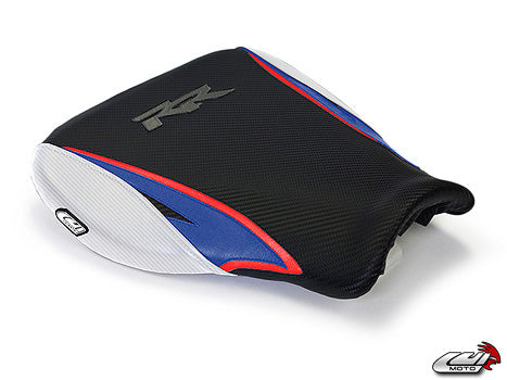 LuiMoto Tribal Blade Seat Cover 07-12 Honda CBR600RR - Cf Black/Red/Blue