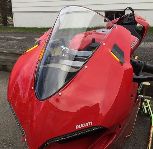 New Rage Cycles Mirror Block Off Turn Signals For Ducati 959/1299 Panigale