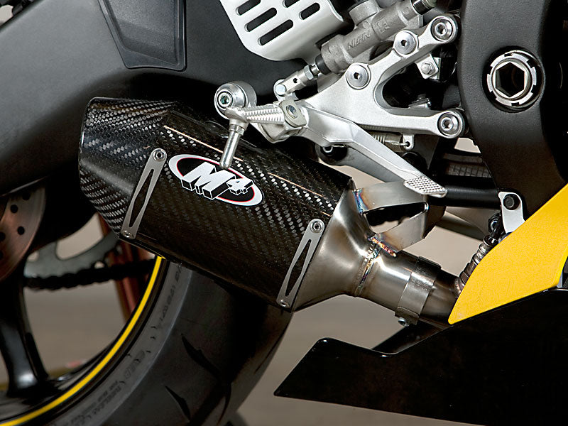 M4 Street Slayer Carbon Slip On Cat Eliminator Exhaust System '06-'20 Yamaha R6