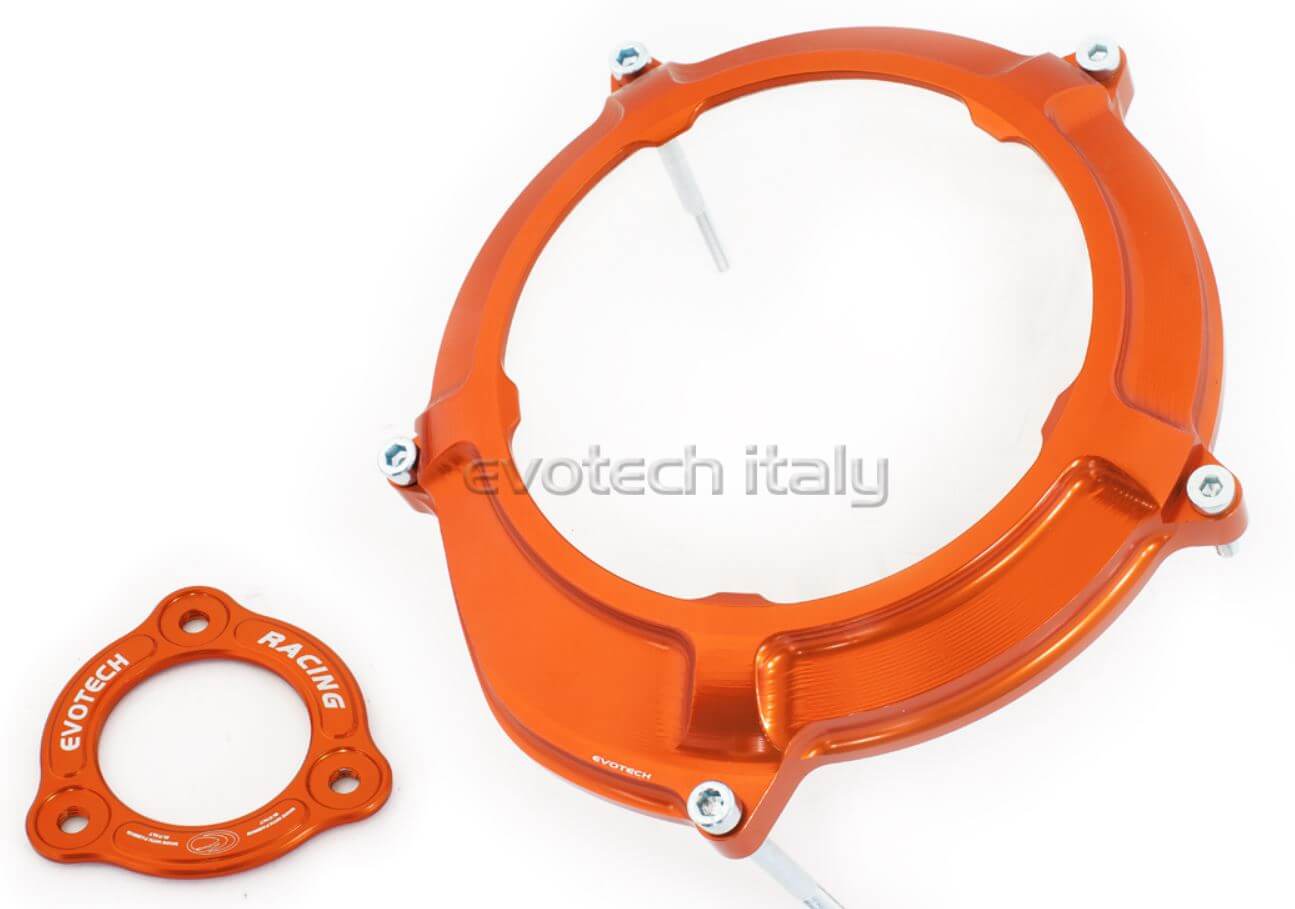 Shop Evotech Italy Clear Clutch Cover & Pressure Plate for KTM