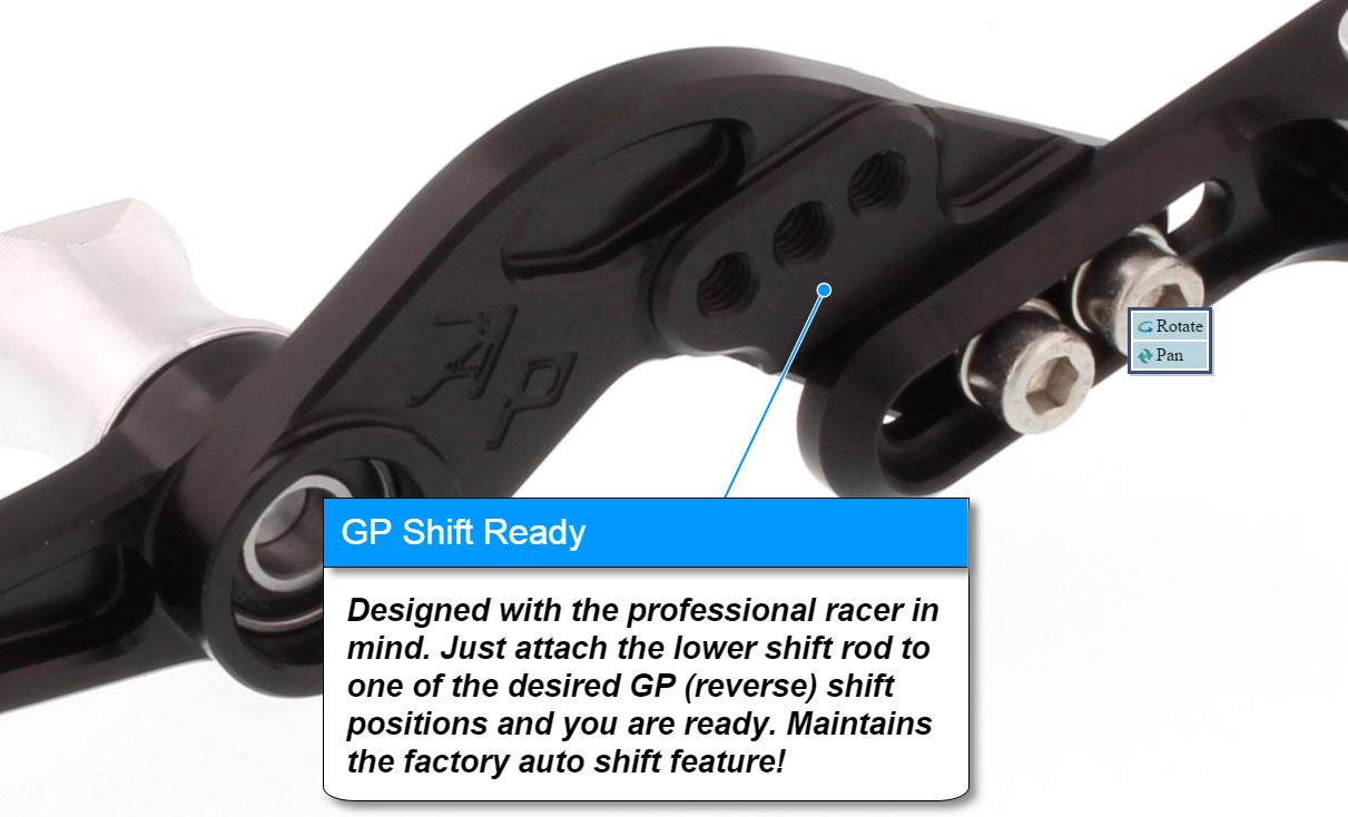 Attack Performance Adjuster Rearsets (Std/Rev) 2015-2017 BMW S1000RR