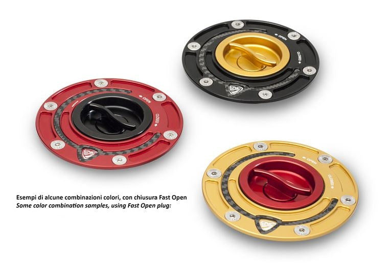 CNC Racing TBS01 Fuel Tank Cap Flange Carbon (check fitment chart)