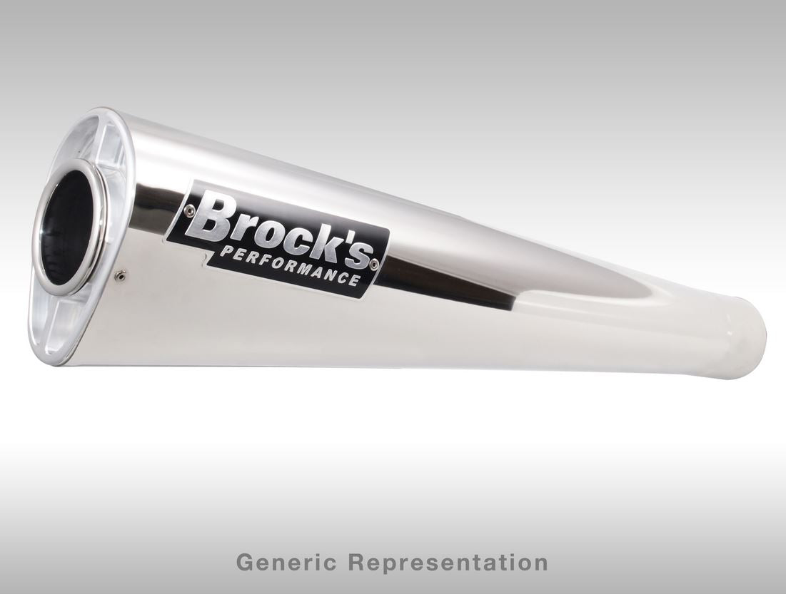 Brocks Performance 12" Alien Head 2 Ultra-Light SS Full Exhaust System '14-'15 Honda GROM MSX125