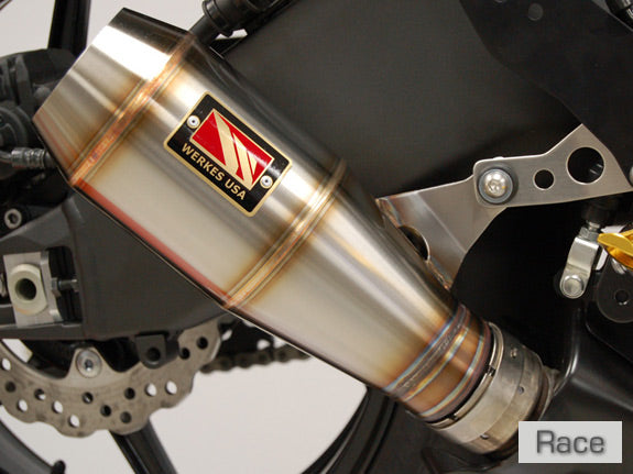 Competition Werkes GP Race Stainless Steel Slip-on Exhaust 2008-2010 Kawasaki ZX10R