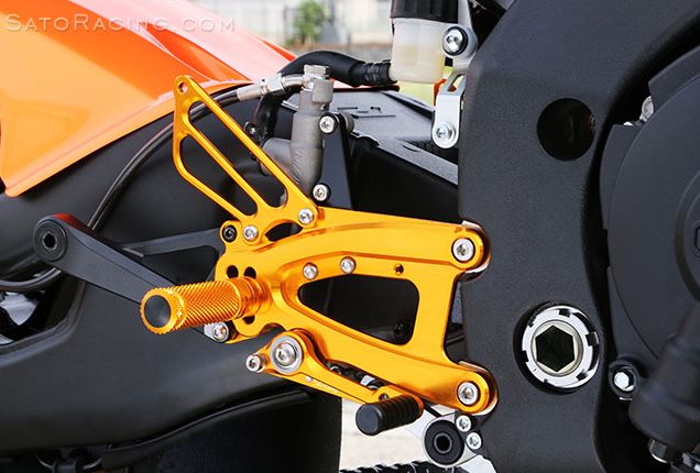 Sato Racing "Standard Version" Adjustable Rearsets for 2015 Yamaha R1/R1M