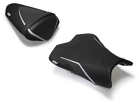 LuiMoto Team Kawasaki Seat Cover 2009-2012 Kawasaki ZX6R - Cf black/Silver