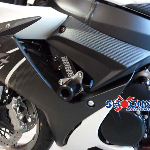 Shogun Motorsports No-Cut Black Frame Sliders '11-'23 Suzuki GSXR 600/750