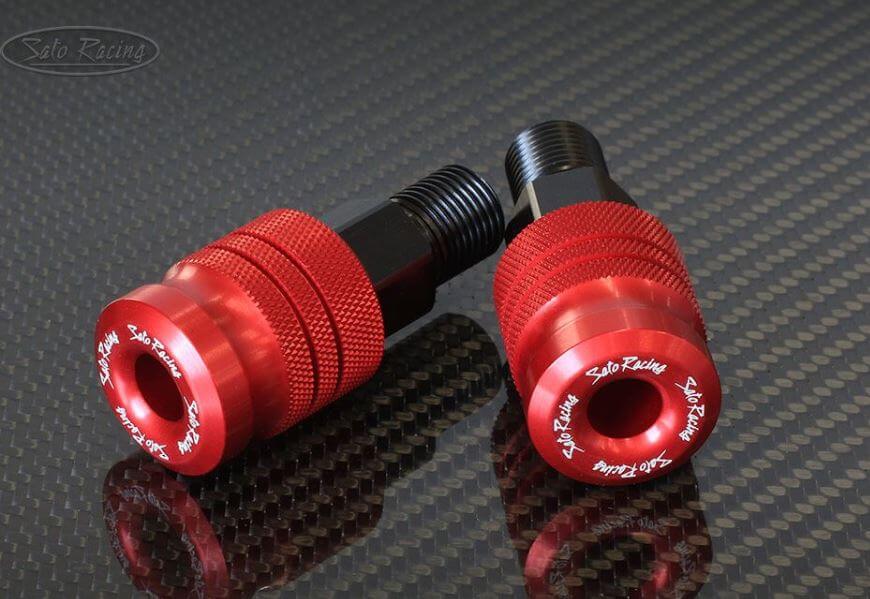 Sato Racing Long-Style Barends For Yamaha YZF-R125 '08-, MT-01 ('05+), FZ1 ('06+), FZ6 ('04-'07) FZ07 ('14+) FZ09 ('14+) XJ-6