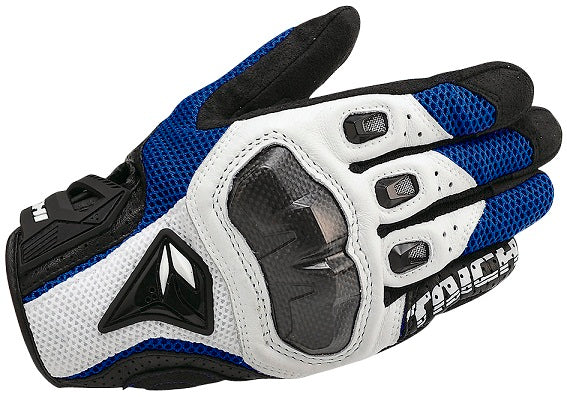 RS Taichi RST391 Armed Mesh Gloves White/Blue