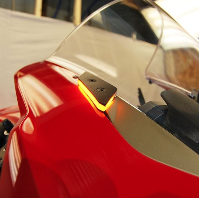 New Rage Cycles Mirror Block Off Turn Signals 2020+ Ducati Panigale V2