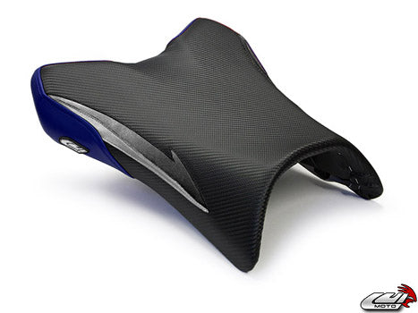 LuiMoto Raven Edition Seat Covers 2006-2013 Yamaha FZ1 - Cf Black/Deep Blue