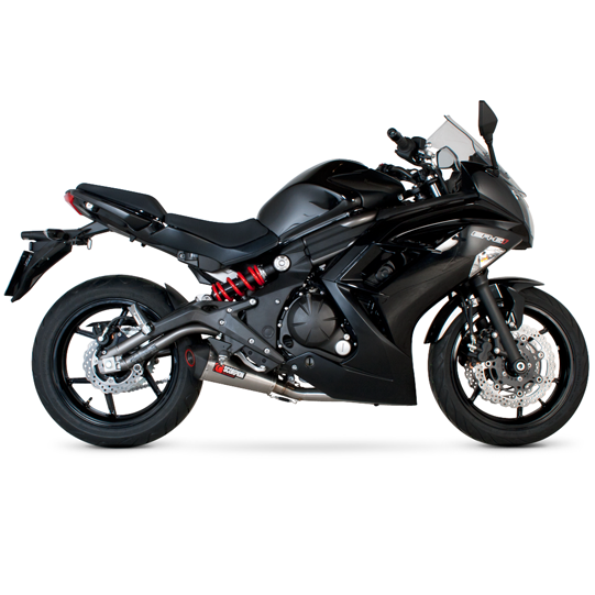 Scorpion Serket Taper Full Exhaust Systems for 2012 Kawasaki ER6n, ER6f (Ninja 650)