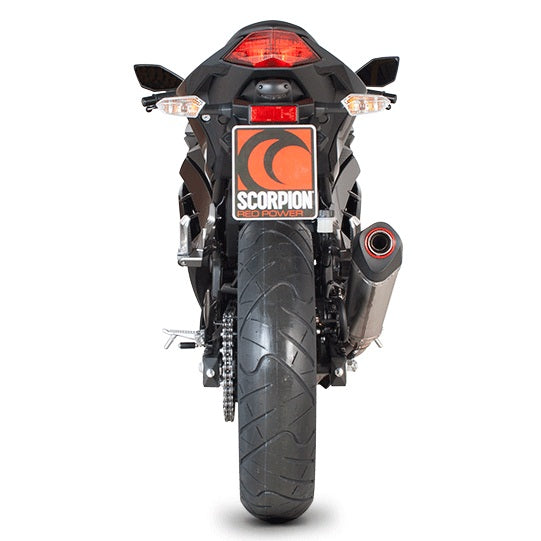 Scorpion Serket Taper Slip-on Exhaust Systems for '12-'16 Kawasaki Ninja 300