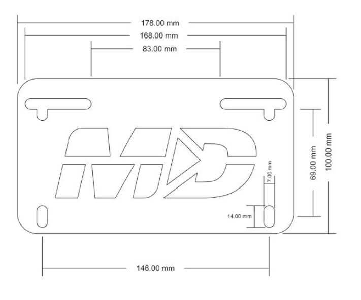 Motodynamic Fender Eliminator '16-'19 Ducati Monster 1200 R