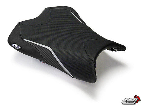LuiMoto Team Kawasaki Seat Cover 2009-2012 Kawasaki ZX6R - Cf black/Silver