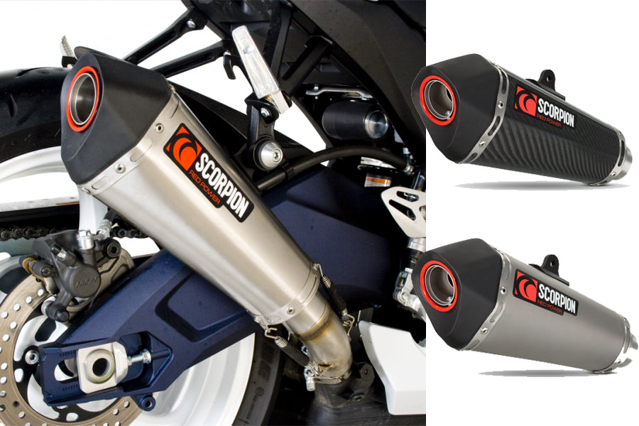 パーツ GSX-R750&GSX-R600 SCORPION SERKET TAPER Scorpion Serket Taper Slip-on Exhaust System 2011-2012