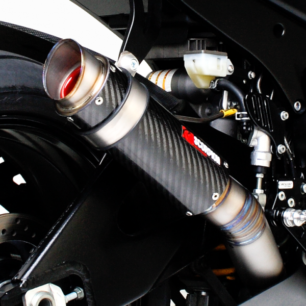 Scorpion RP-1 GP Slip-on Exhaust System 2007-2008 Suzuki GSXR 1000 - Carbon