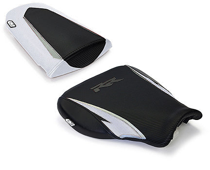 LuiMoto Tribal Blade Seat Cover 07-12 Honda CBR600RR - Cf Black/Cf Pearl