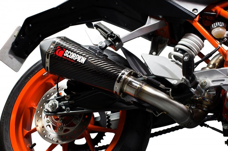 Scorpion Serket Taper 3/4 Slip-On Exhaust System '13-'16 KTM 390 Duke